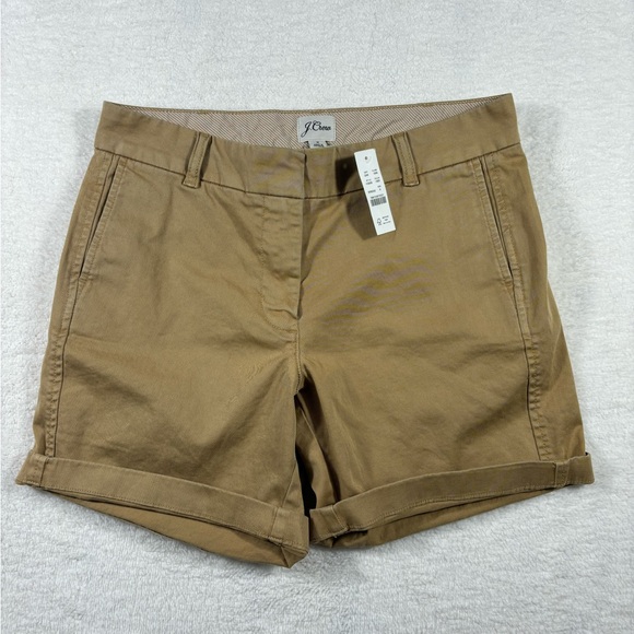 J. Crew Pants - J Crew High Waist Stretch Chino Shorts Size 8 NWT